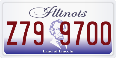 IL license plate Z799700