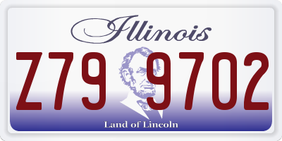 IL license plate Z799702