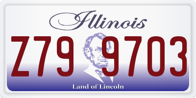 IL license plate Z799703
