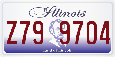 IL license plate Z799704