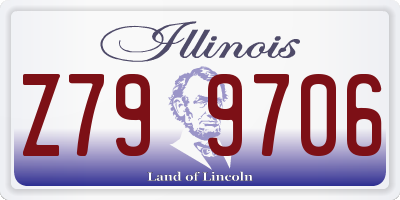 IL license plate Z799706