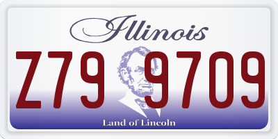 IL license plate Z799709