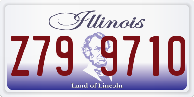 IL license plate Z799710