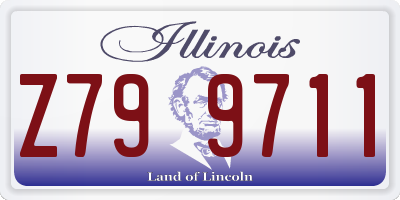 IL license plate Z799711