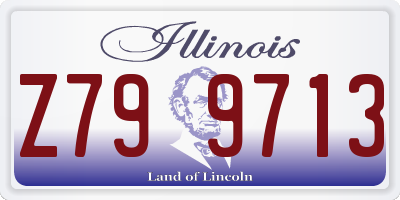 IL license plate Z799713
