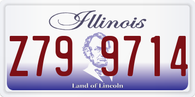IL license plate Z799714