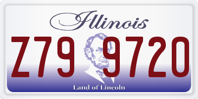 IL license plate Z799720