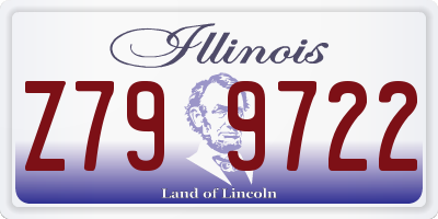 IL license plate Z799722