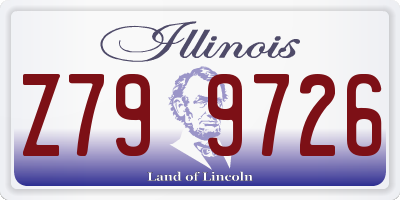 IL license plate Z799726