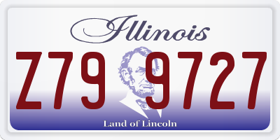 IL license plate Z799727