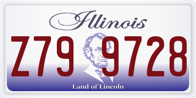 IL license plate Z799728