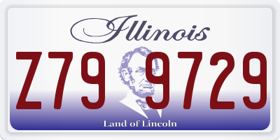 IL license plate Z799729