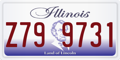 IL license plate Z799731