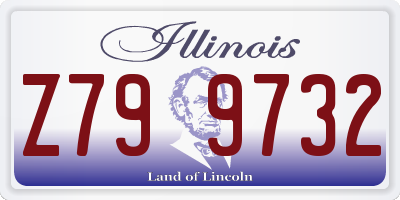IL license plate Z799732