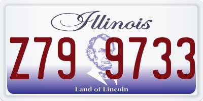 IL license plate Z799733