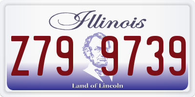 IL license plate Z799739
