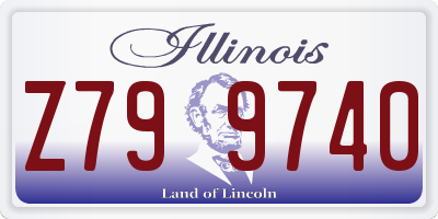 IL license plate Z799740
