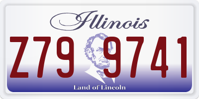IL license plate Z799741