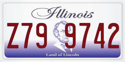 IL license plate Z799742