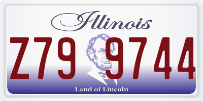 IL license plate Z799744