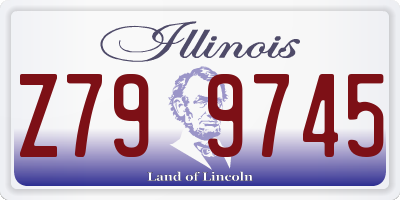 IL license plate Z799745