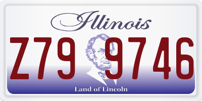 IL license plate Z799746