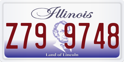 IL license plate Z799748