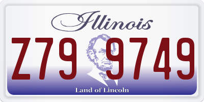 IL license plate Z799749