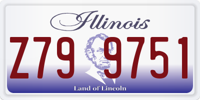IL license plate Z799751