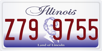 IL license plate Z799755