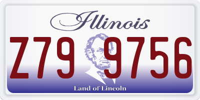 IL license plate Z799756