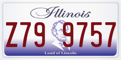 IL license plate Z799757