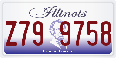 IL license plate Z799758