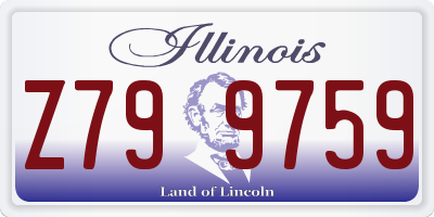 IL license plate Z799759