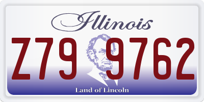 IL license plate Z799762