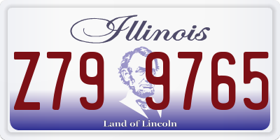 IL license plate Z799765