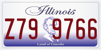IL license plate Z799766