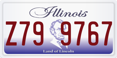 IL license plate Z799767