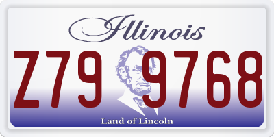 IL license plate Z799768