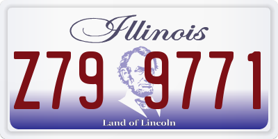 IL license plate Z799771