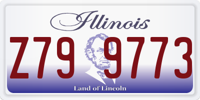 IL license plate Z799773