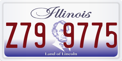 IL license plate Z799775