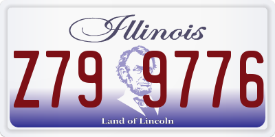 IL license plate Z799776