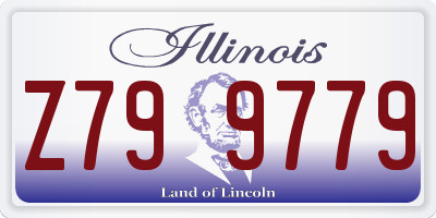 IL license plate Z799779