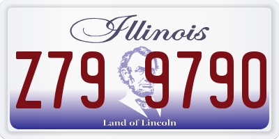 IL license plate Z799790