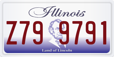 IL license plate Z799791