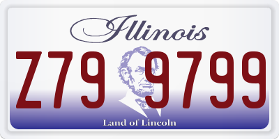 IL license plate Z799799