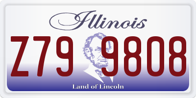 IL license plate Z799808