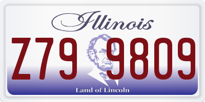 IL license plate Z799809