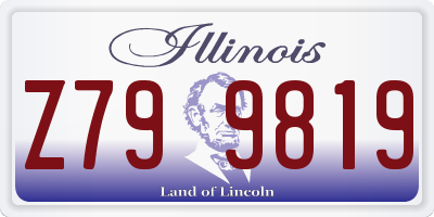 IL license plate Z799819